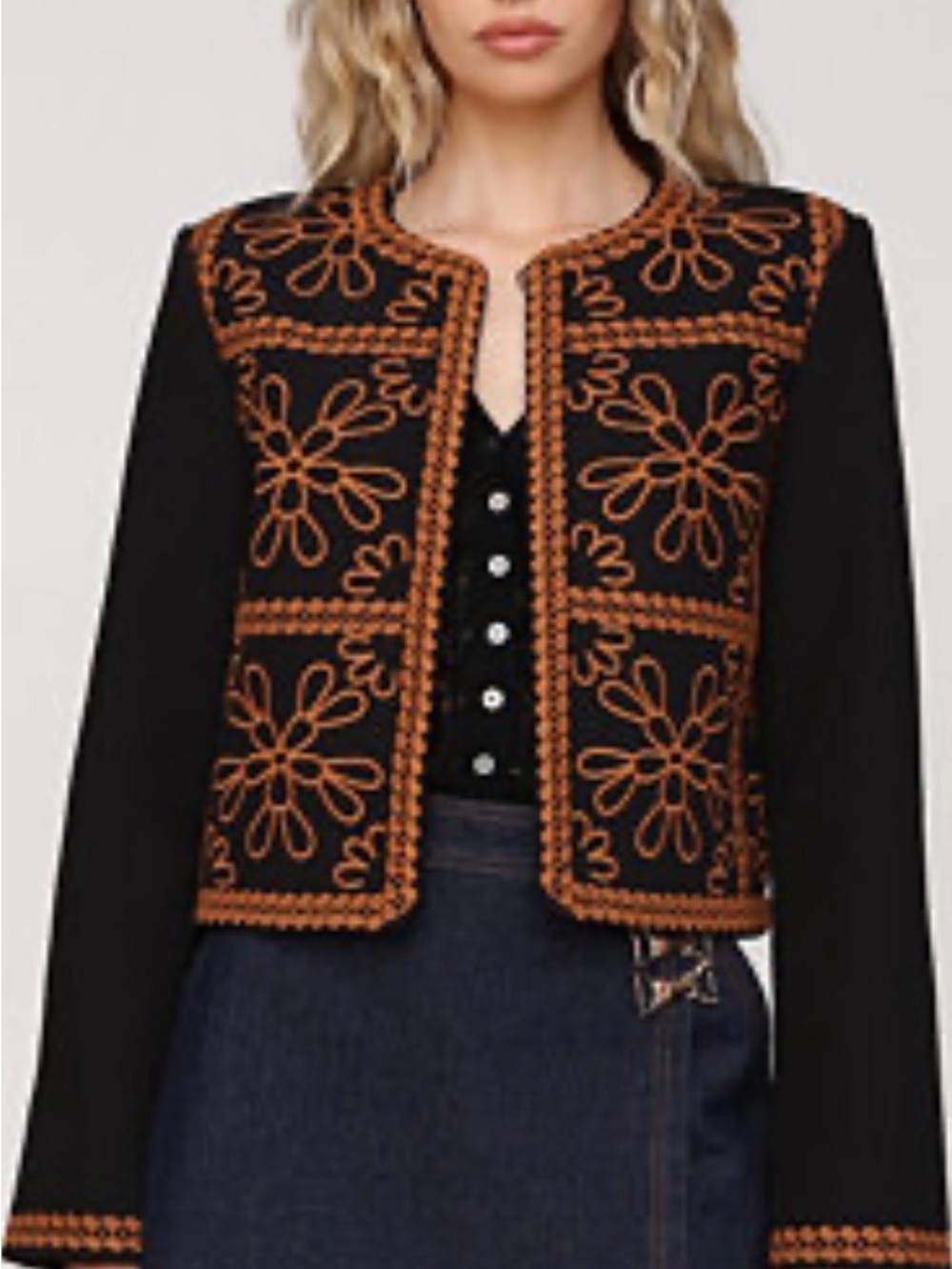 Avec Les Filles Embroidered jacket